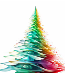 abstract christmas drawings