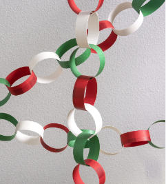 PAPER CHAIN CHRISTMAS DECOR