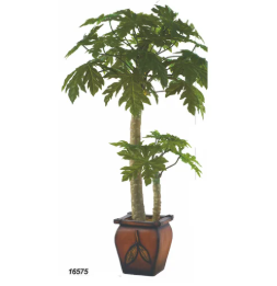 plastic green paw paw plant 1